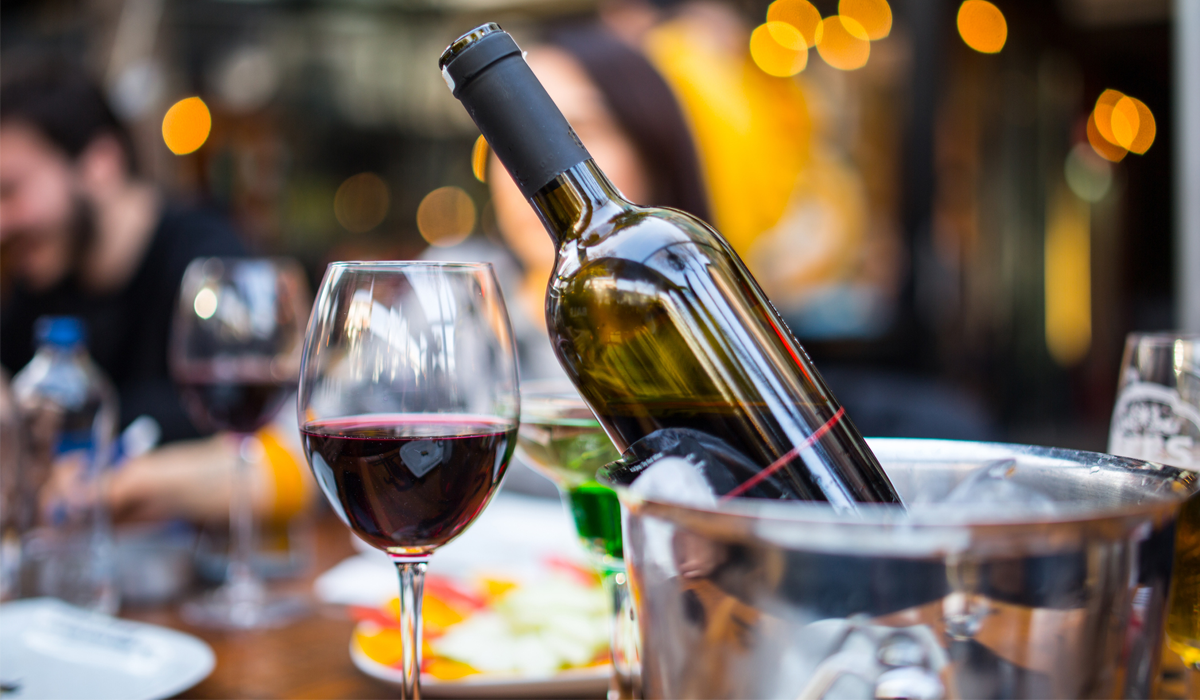 red wine ice bucket